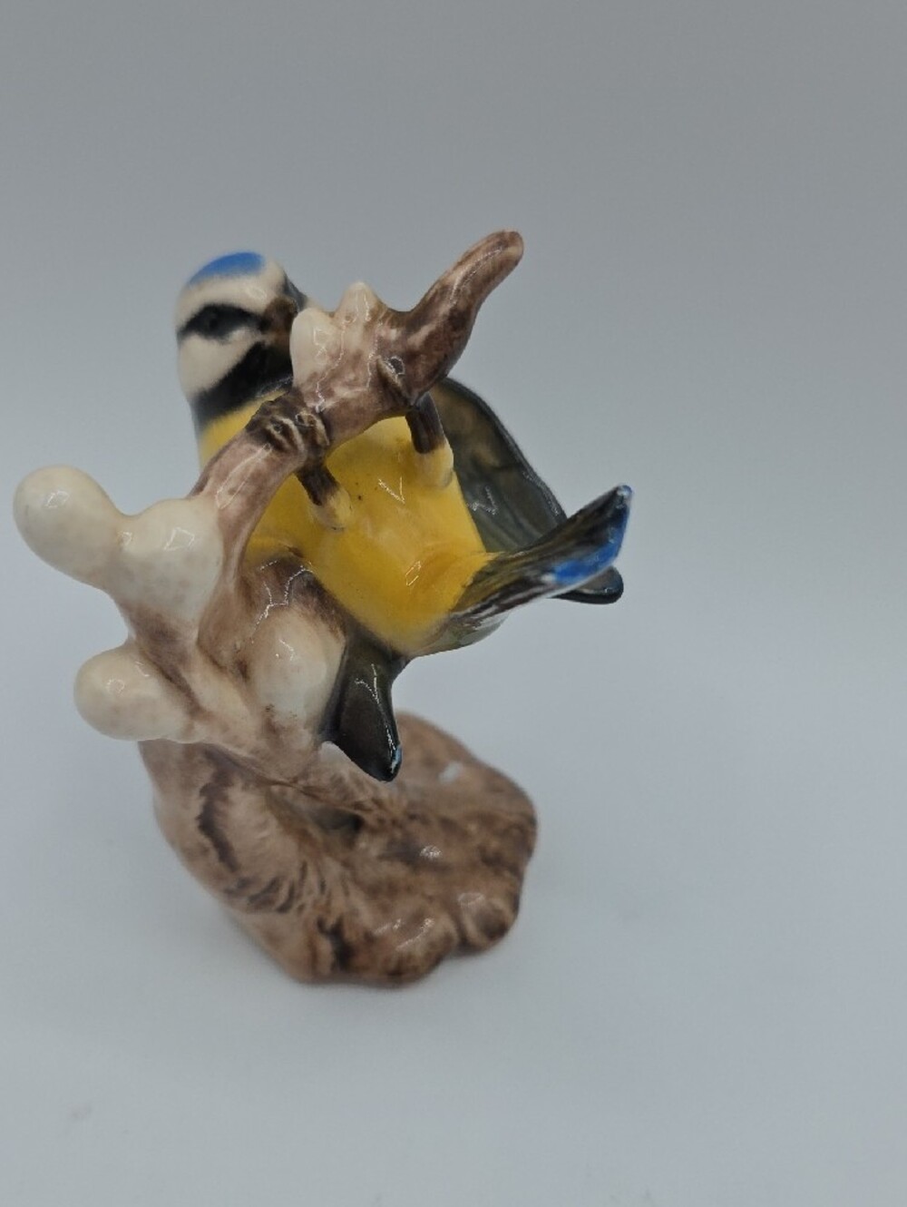 Goebel Blue and Yellow Ceramic Titmouse Figurine - Picture 3 of 8